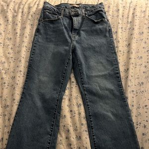 Levi’s High Waisted Crop Flare Jeans